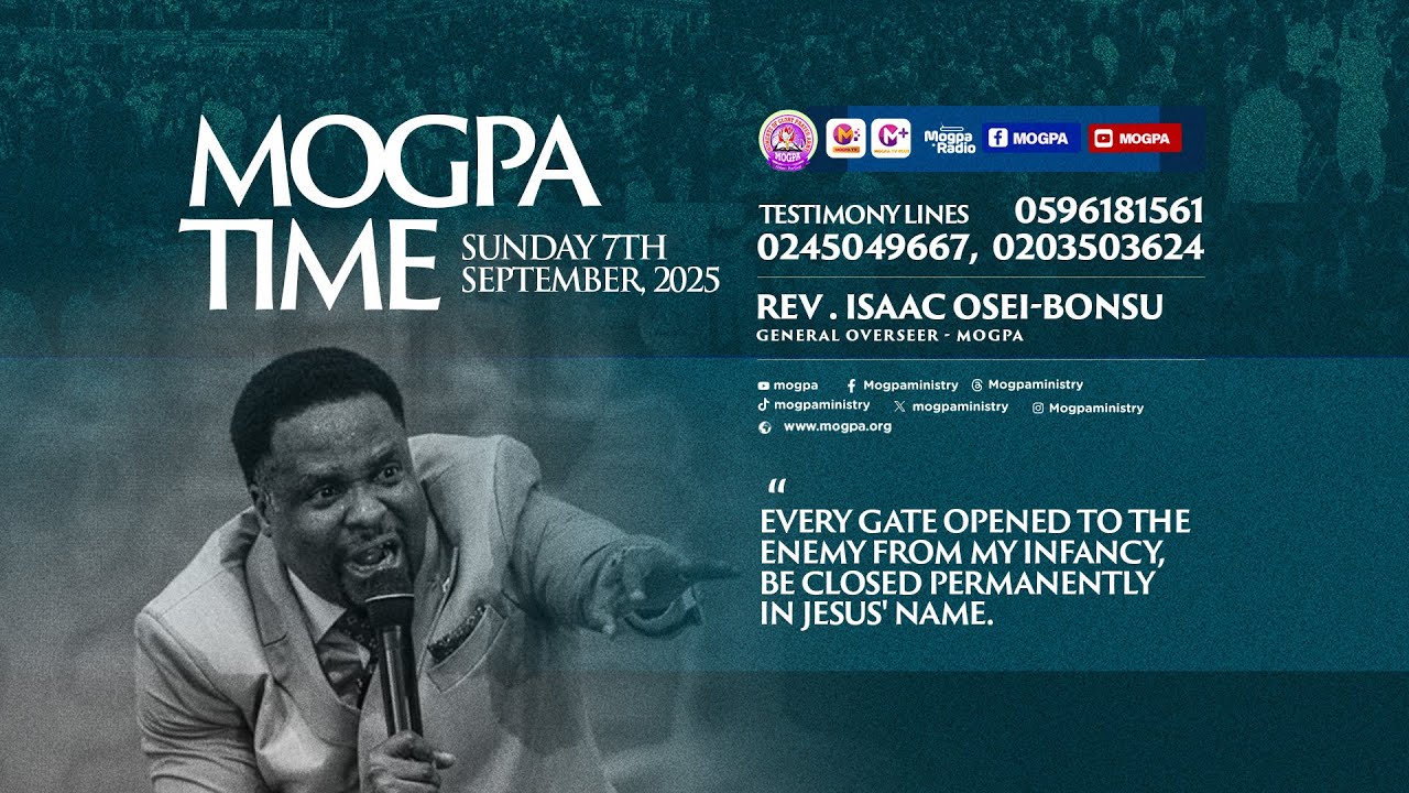 FAVOUR UNLIMITED || MOGPA TIME WITH REV O B || 07 - 09 - 2025