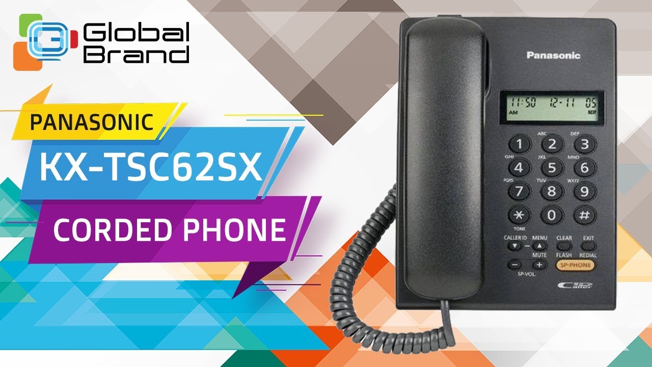 Panasonic KX-TSC62SX Corded Phone Integrated Telephone Set | PABX | Unboxing | Review