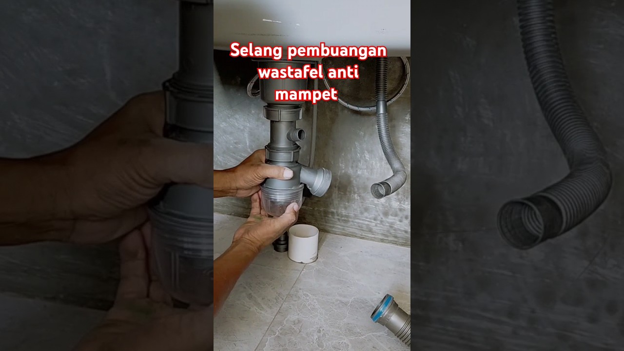 cara pasang instalasi pembuangan wastafel cuci piring #kitchensink #tutorial #shortsvideo