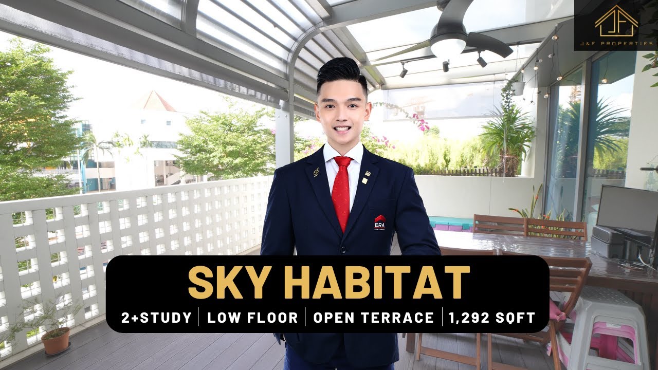 Rare Gem in Sky Habitat: 2+Study Condo | Landed Living in the Sky