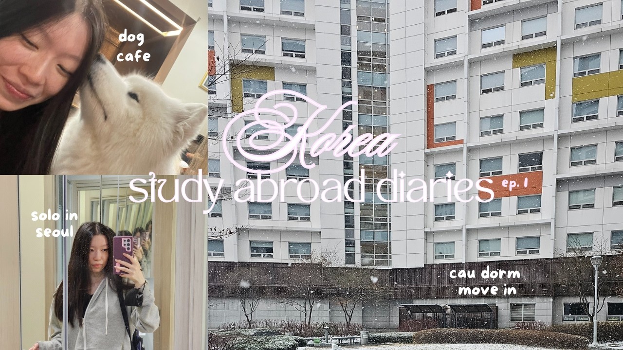 study abroad in KOREA ✈️: cau dorm move in, settling in, trip to busan {ep. 1}