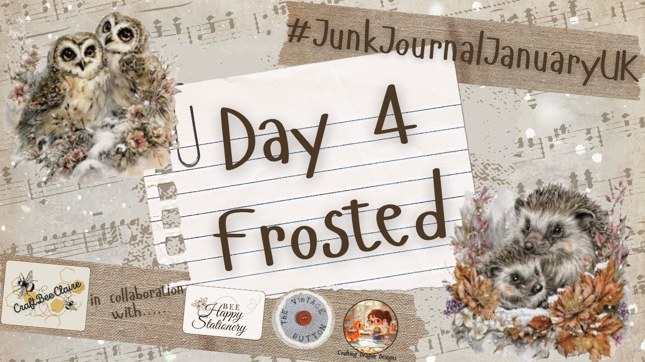 #JunkJournalJanuaryUK #day4 - Frosted