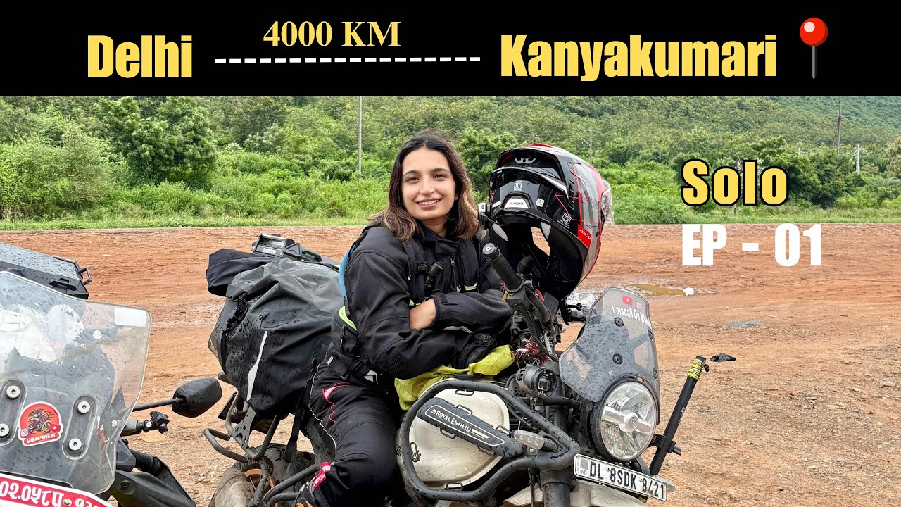 Delhi to Kanyakumari ride starts Day 1 | A person asks for my number 🤕| Prayagraj Sangam 😇
