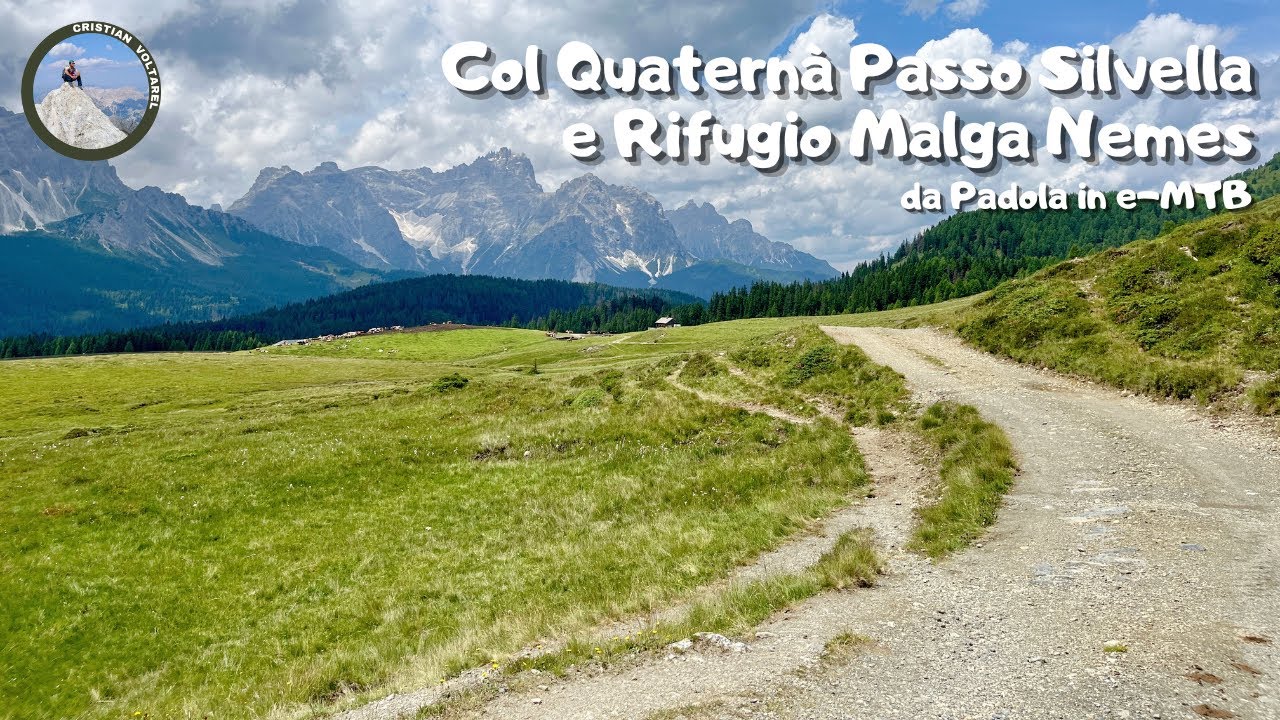 Col Quaternà Passo Silvella Rifugio Malga Nemes da Padola (Belluno) Comelico in e - MTB