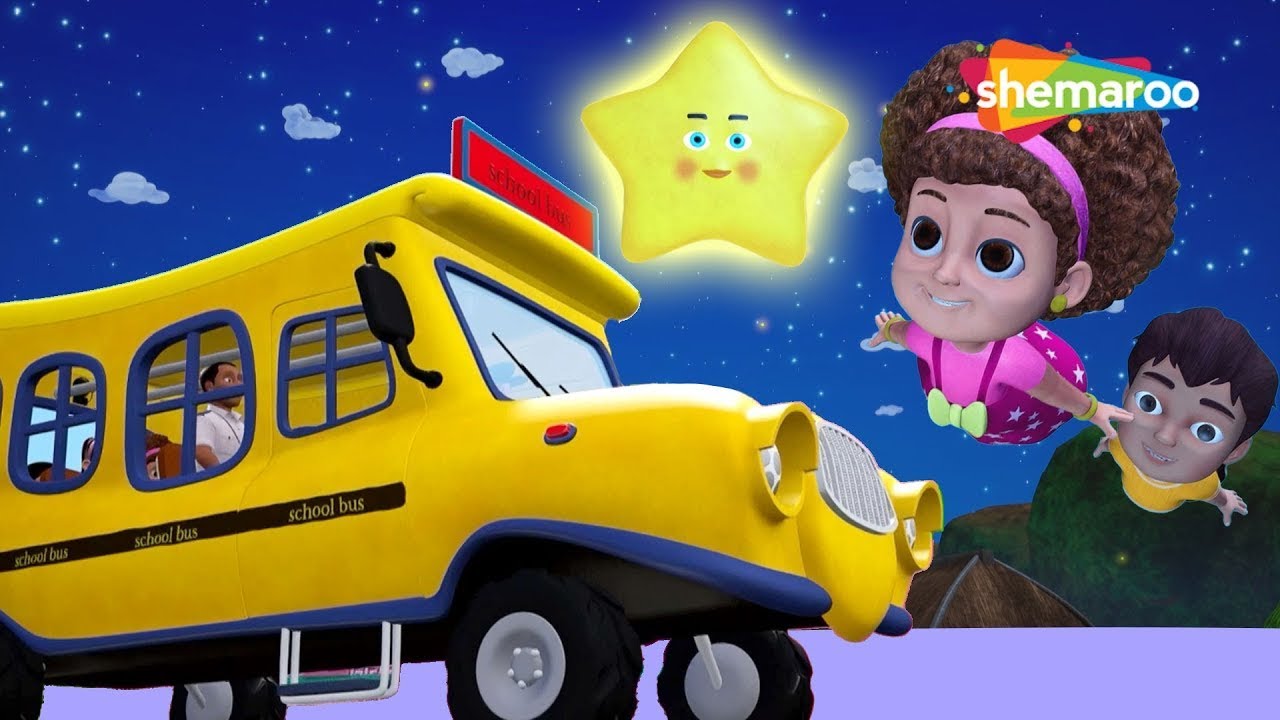 Wheels on the Bus + Twinkle Twinkle Little Star 3D  Nursery Rhymes for Kids