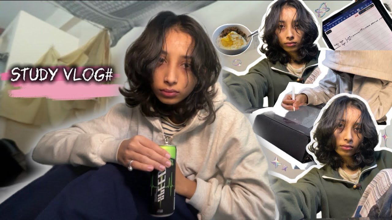Study vlog📚 except i got sick and everything went upside down, surving on energy drinks and caffeine