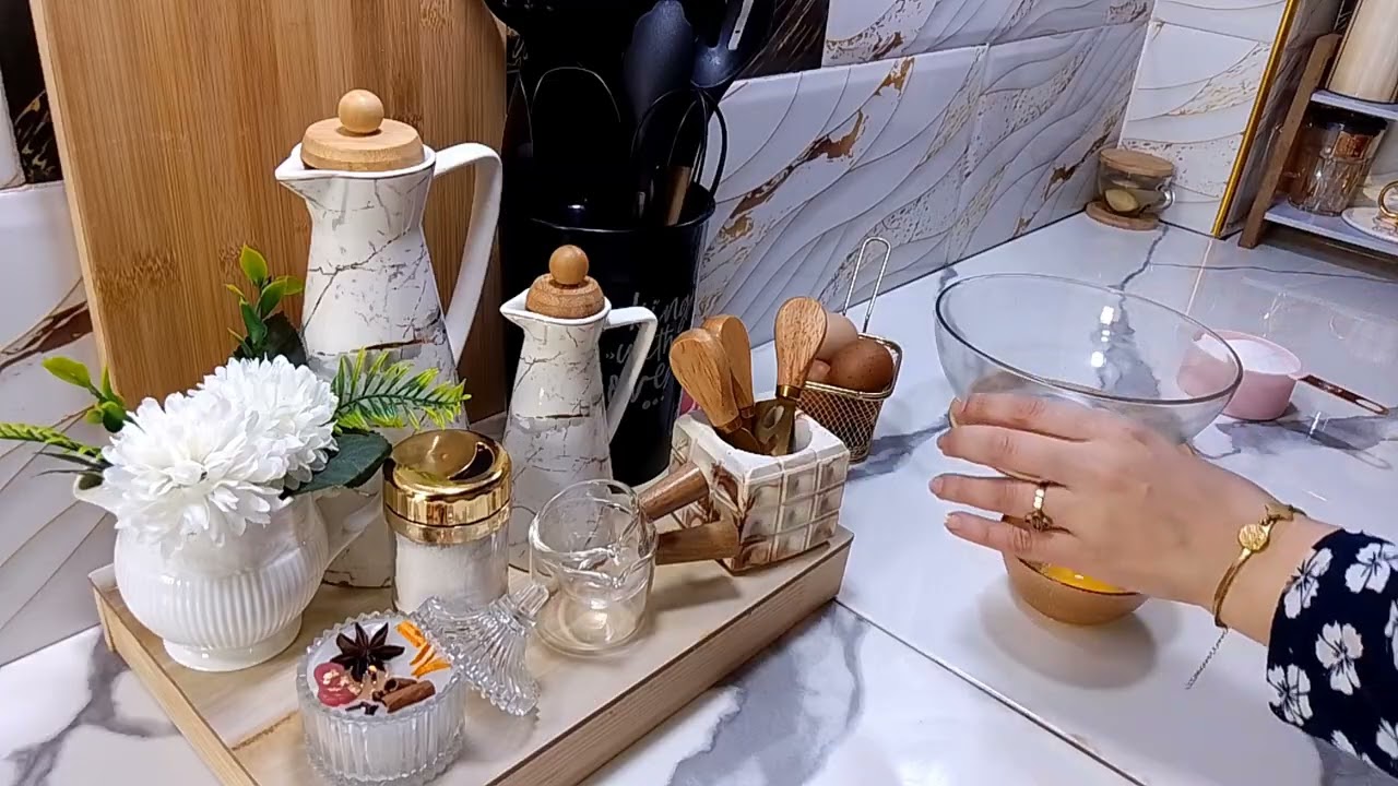مشترياتي لتجديد المطبخ 😍تنظيف وتنظيم المطبخ ♥تحلية رمضانية بزاف بنينة 😋
