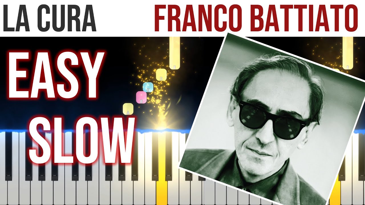 La Cura - Franco Battiato - EASY SLOW Piano Tutorial 🎹 - video 4K🤙
