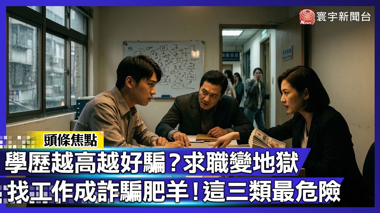 學歷越高越好騙？高薪族全栽！「這三種人」最易淪為求職祭品【#寰宇大視代】｜#寰宇財經新聞