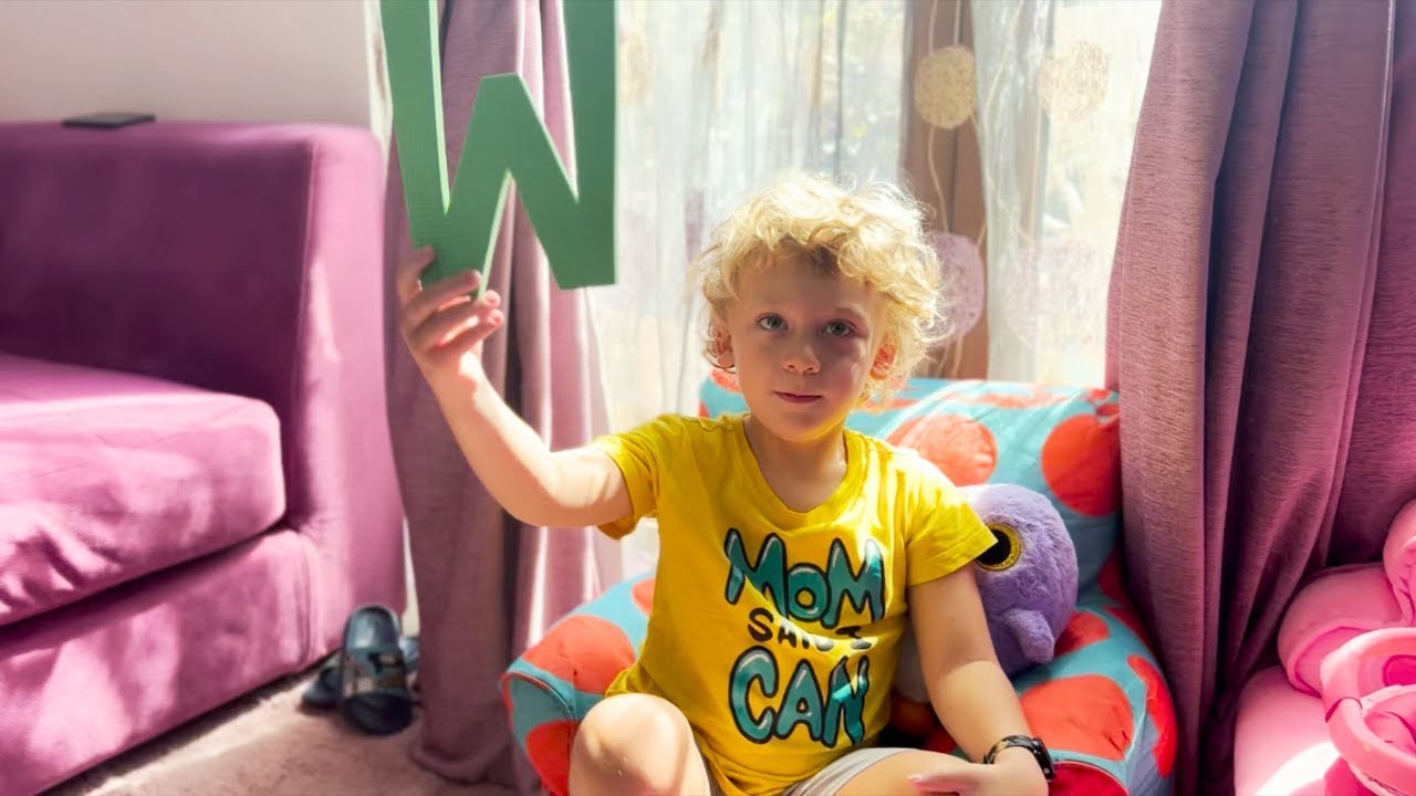 Haydar and Freya learn ABC | ABC song