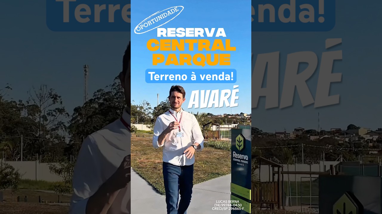 TERRENO &Agrave; VENDA - Lotemaneto Fechado Reserva Central Parque Avar&eacute;! R$165.000,00