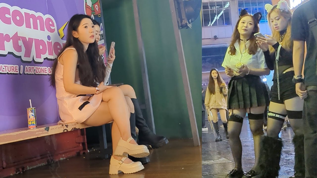 One night in Guangzhou city，China！girls are so nice，wonderful street scene！广州街头实拍，夏日来临，风景越来越美好了！