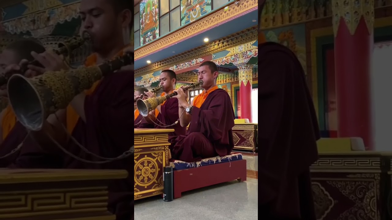Namchoy Gyaling blowing  by Tashi Dhonden and Dawa Zangpo.