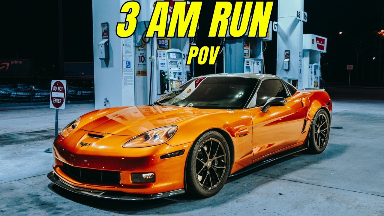IT'S 3 A.M. COME DRIVE WITH ME - CORVETTE C6 ZO6 POV