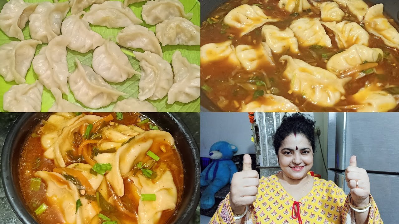 MOMO MANCHURIAN RECIPE 🥟 SOUPY MOMO MANCHURIAN RECIPE | STREET FOOD RECIPE