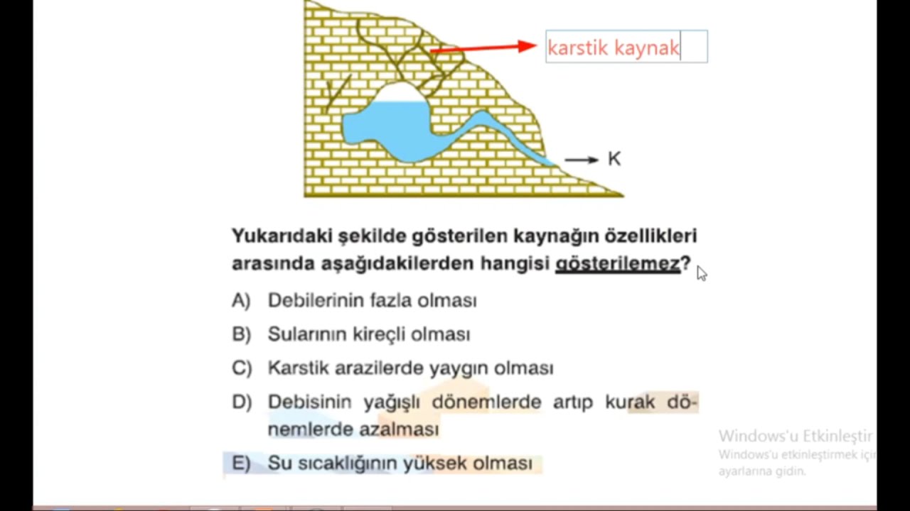 DOĞADA ÜÇ UNSUR TYT SORU ÇÖZÜMÜ MUTLAKA İZLEMENİZİ TAVSİYE EDERİM...