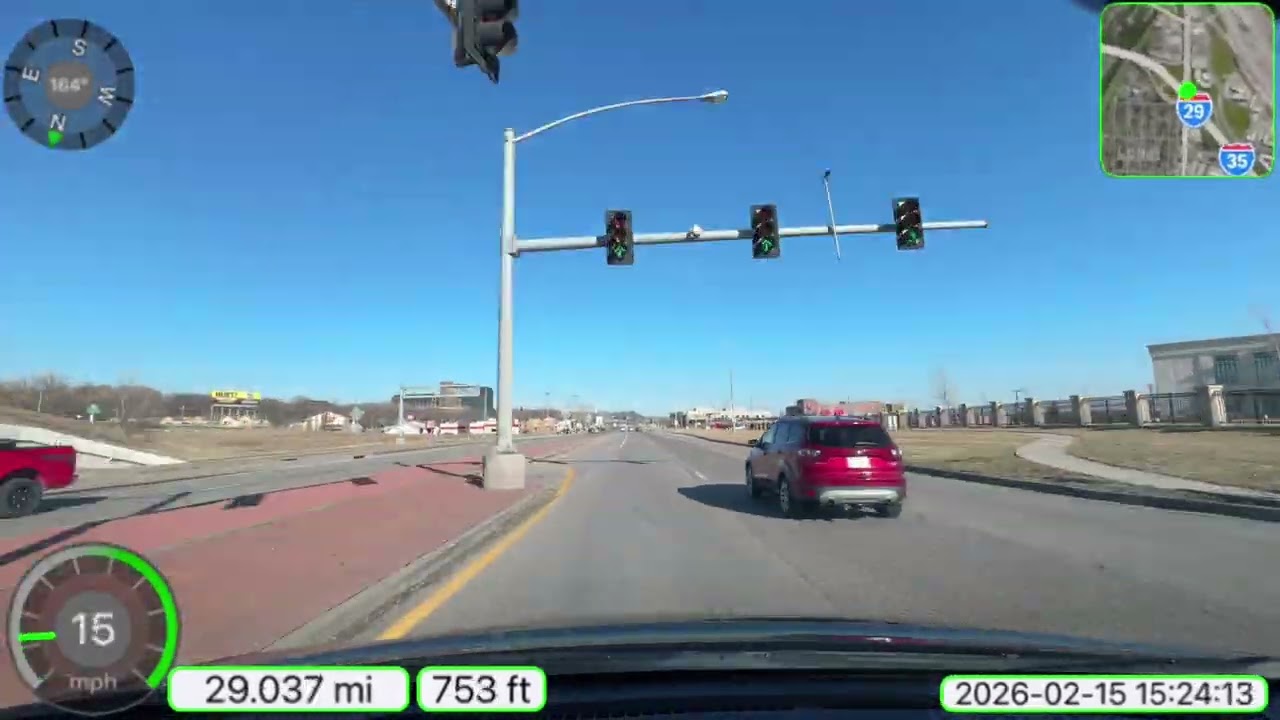 202600215 Dashcam Drivelapse Kansas City Metropolitan Area Saturday