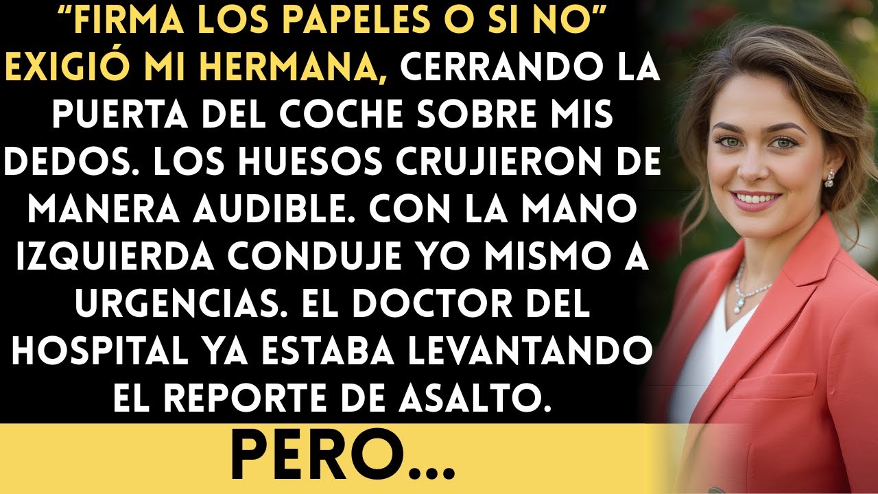 Mi hermana me rompió la mano por no co-firmar su hipoteca — Las radiografías llegaron a nueve...