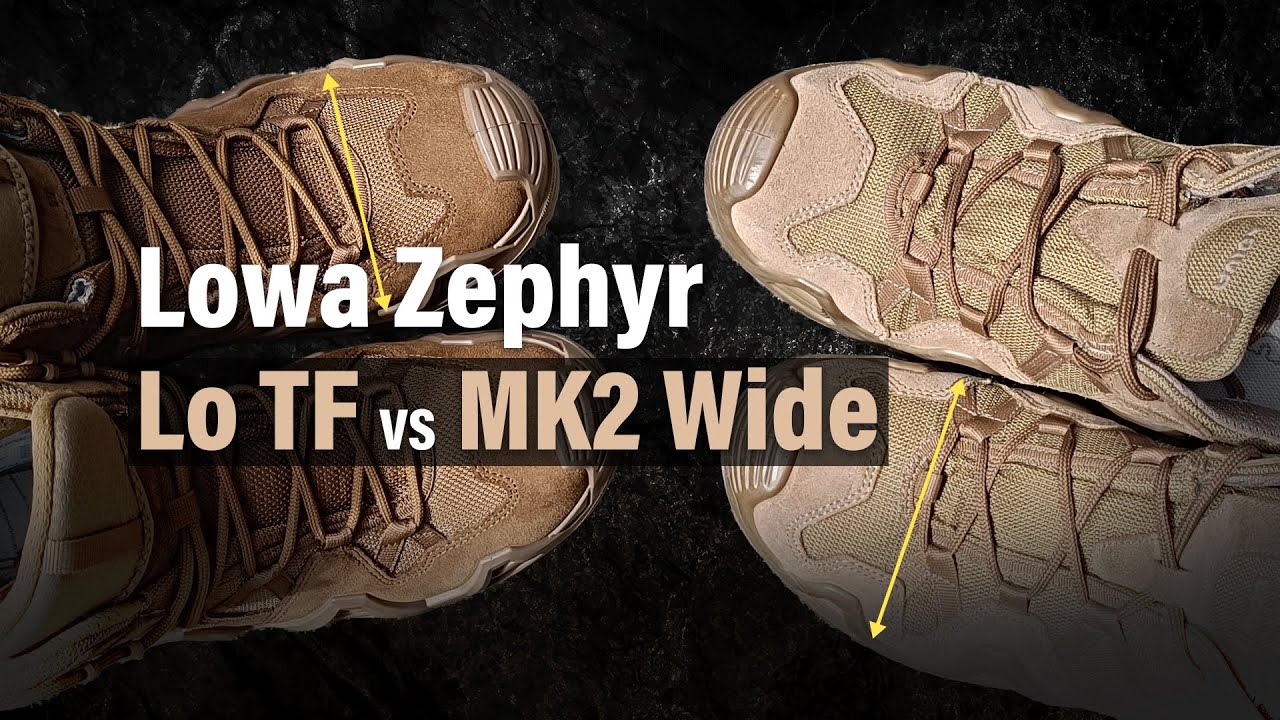 Lowa Zephyr Lo TF vs MK2 Mid Wide
