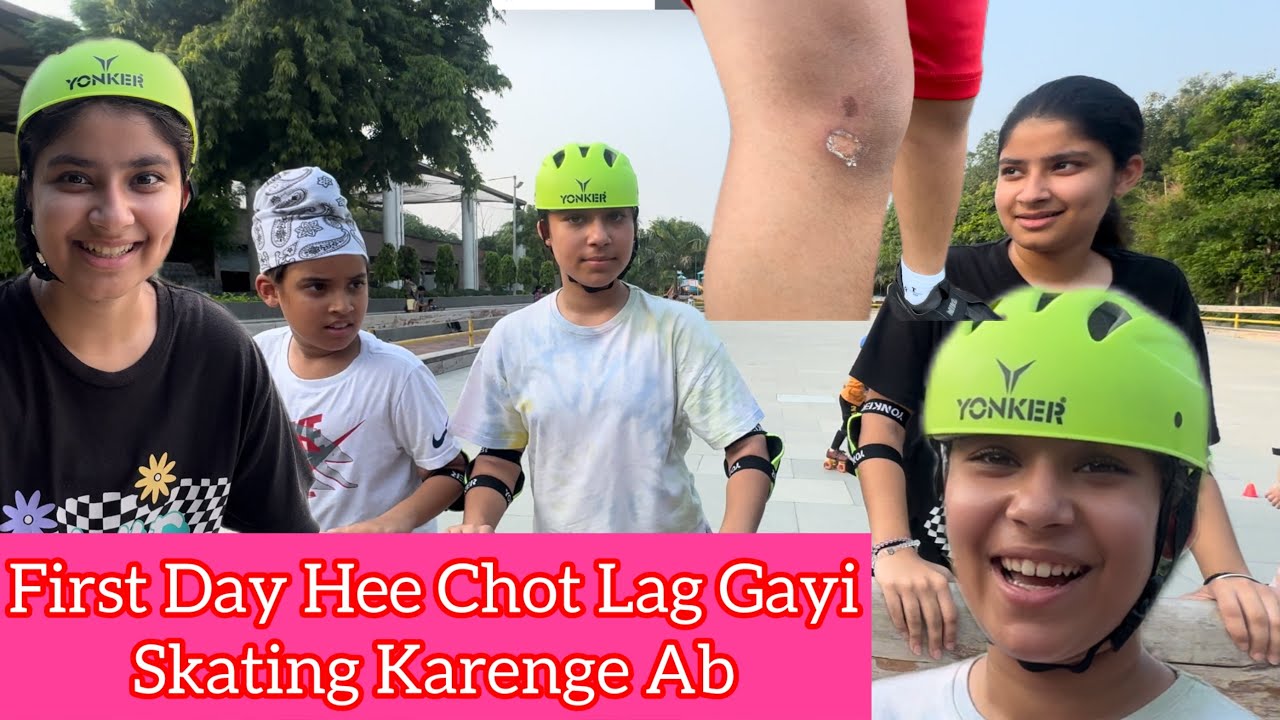First Day Hee Chot Lag Gayi - Skating Karenge Ab | RS 1313 VLOGS | Ramneek Singh 1313