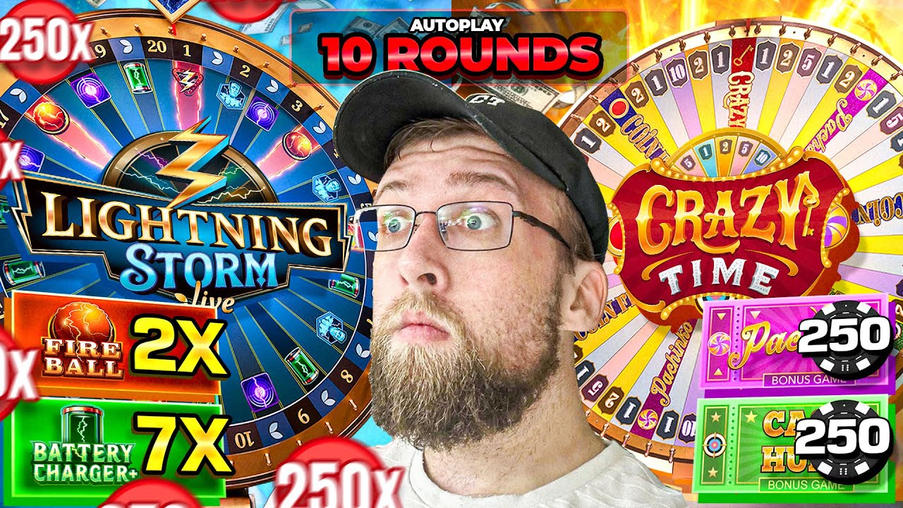 Я СНОВА СДЕЛАЛ 10 РАУНДОВ АВТОИГРЫ НА ОБА ИГРОВЫХ ШОУ! (CRAZY TIME И LIGHTNING STORM