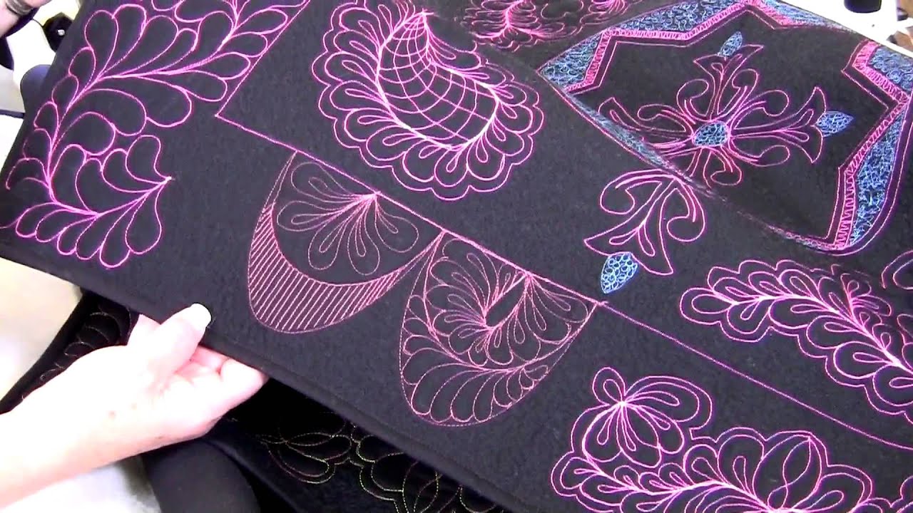 Handi Quilter shows how to use HQ Swag Template Set