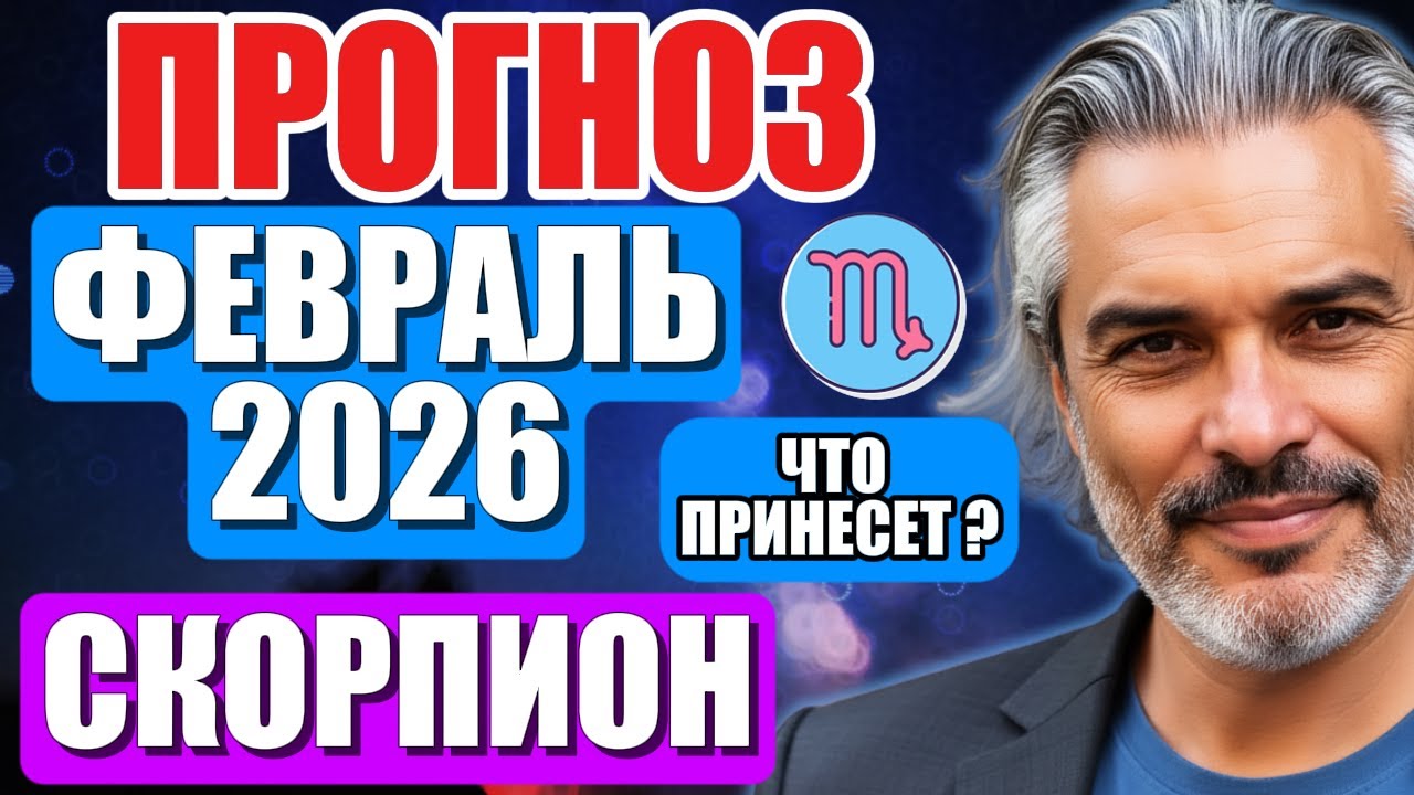 ПОЛНЫЙ прогноз Скорпион февраль 2026 — затмение, Сатурн и пересборка основ