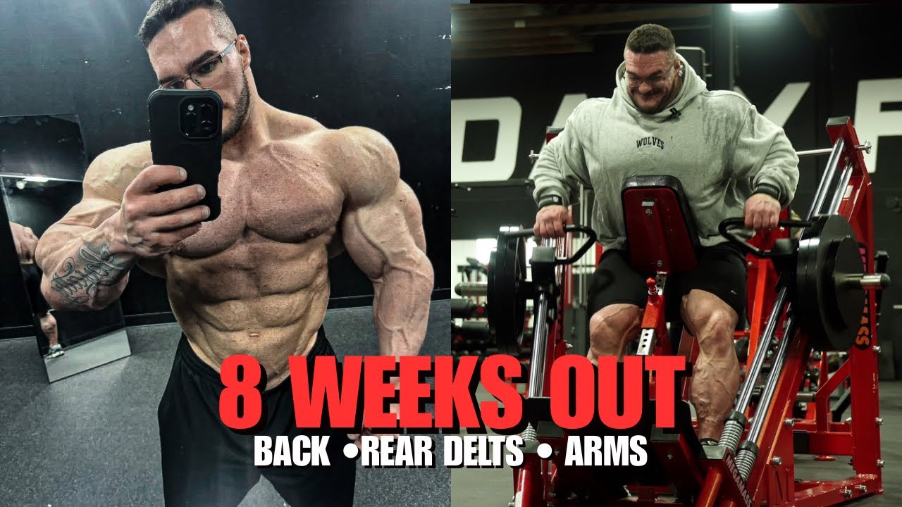 8 Weeks Out | Back • Rear Delts • Arms | Nick Walker 