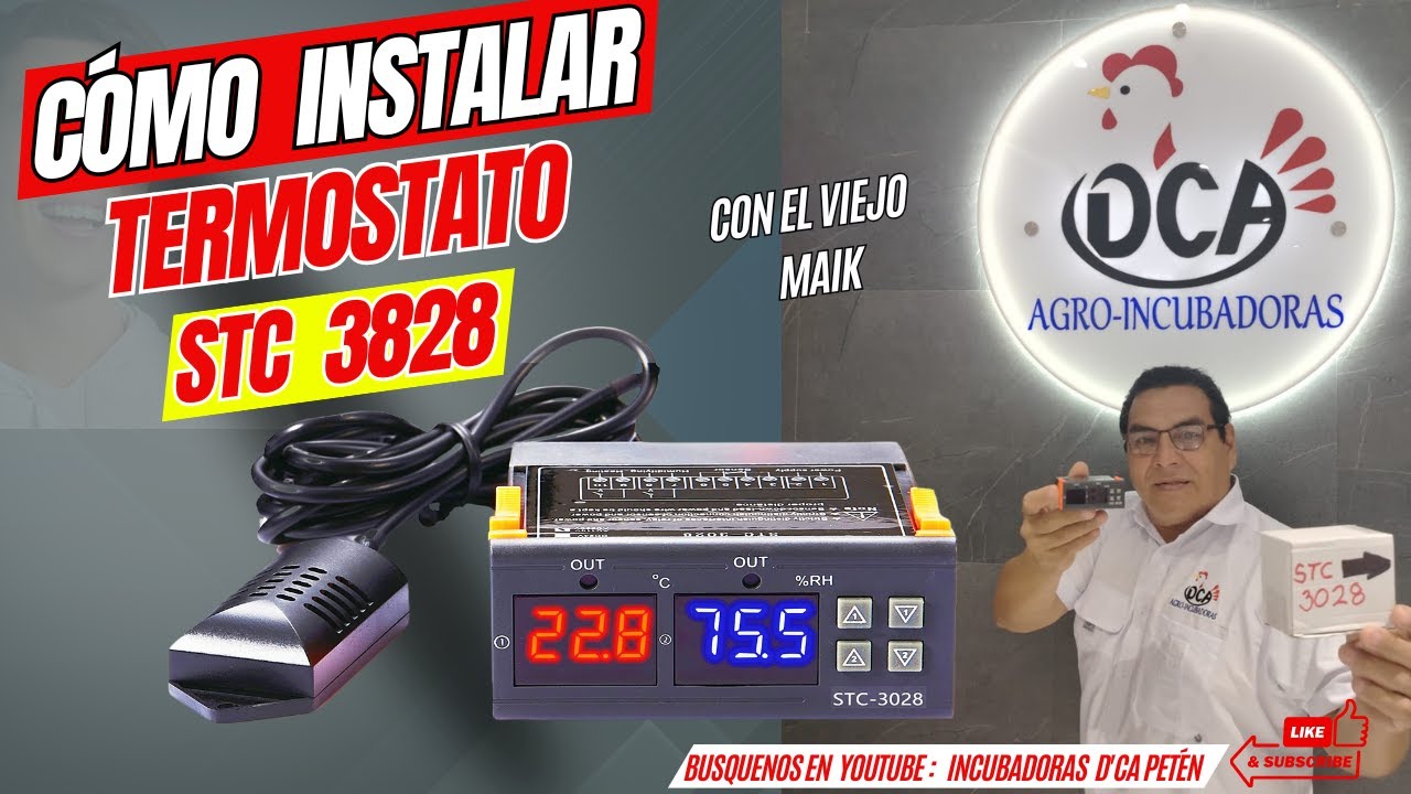 CÓMO INSTALAR Y CALIBRAR TERMOSTATO O CONTROLADOR DE TEMPERATURA STC 3028