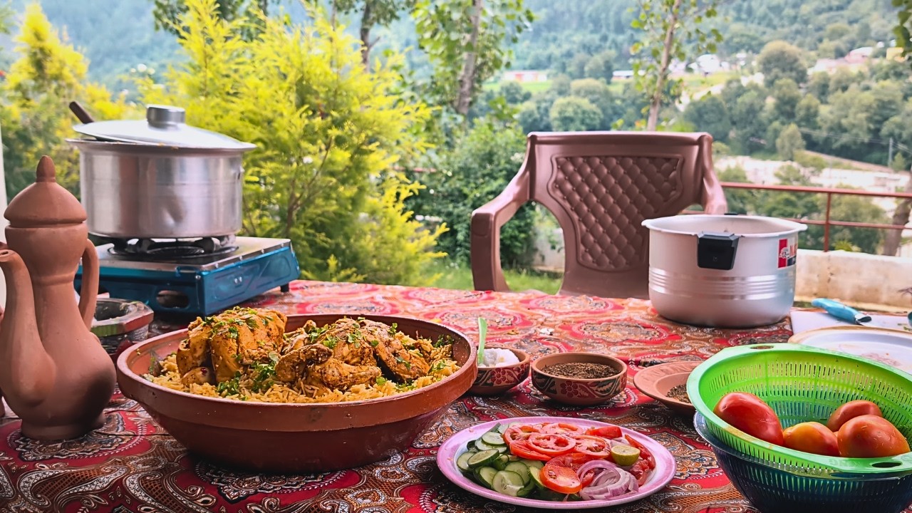 What Happens in the Mountains When Rain Stops | Steemed Chicken Rice Pilaf