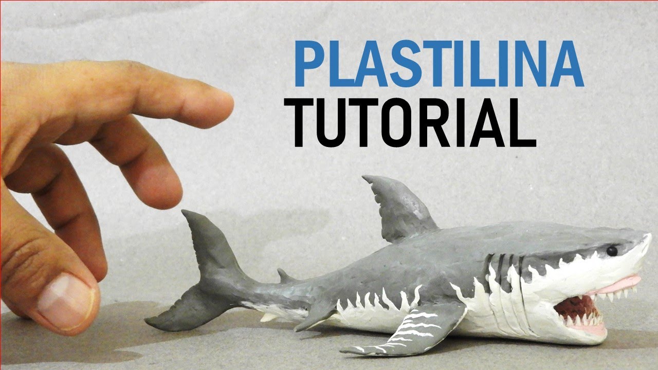 Como hacer un TIBURON de Plastilina (MEGALODON NIVEL 30) paso a paso - Mi mundo de Plastilina