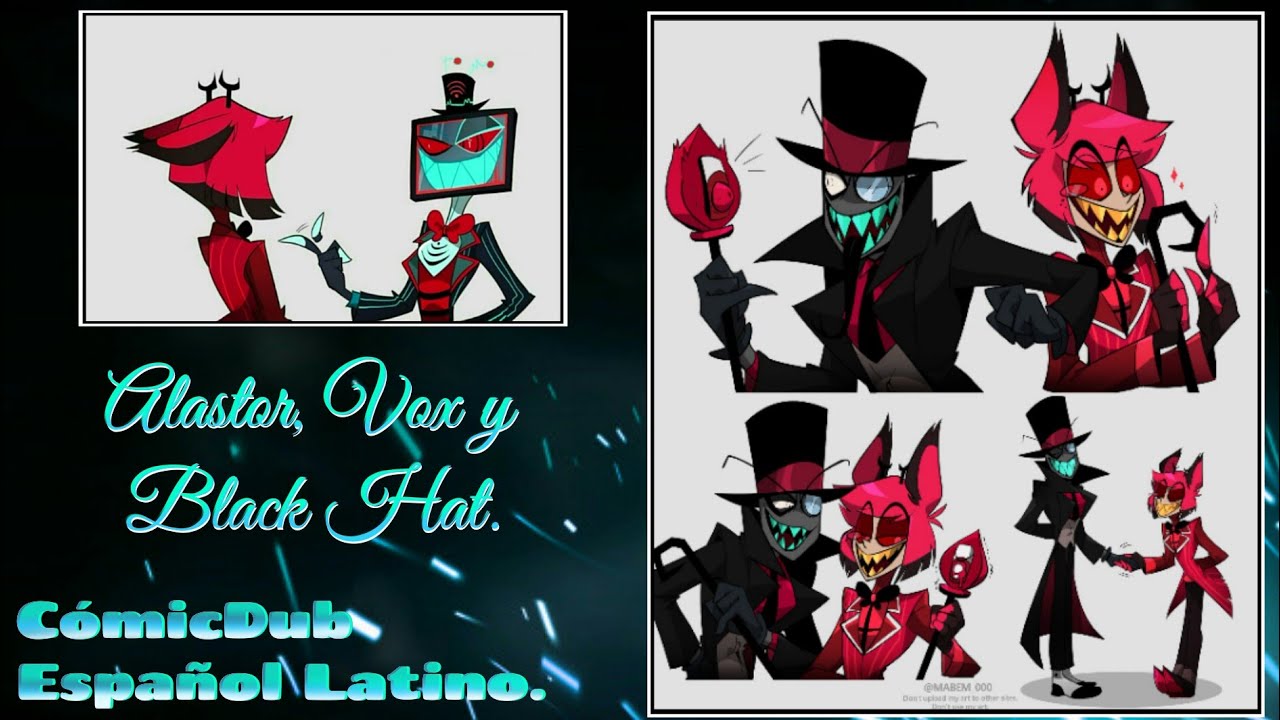 Hazbin Hotel: Alastor conoce a Black Hat CómicDub Español Latino.