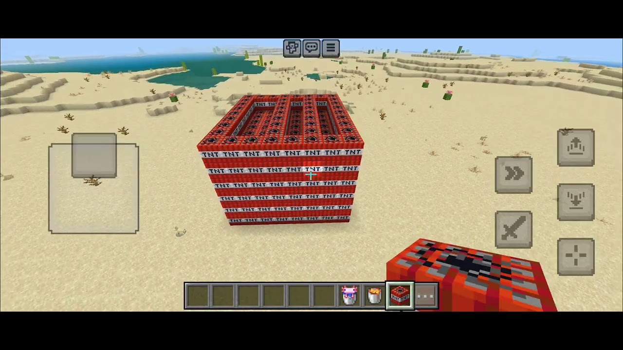 Minecraft TNT house bulst burning aj gamer minecraft #flyxo 