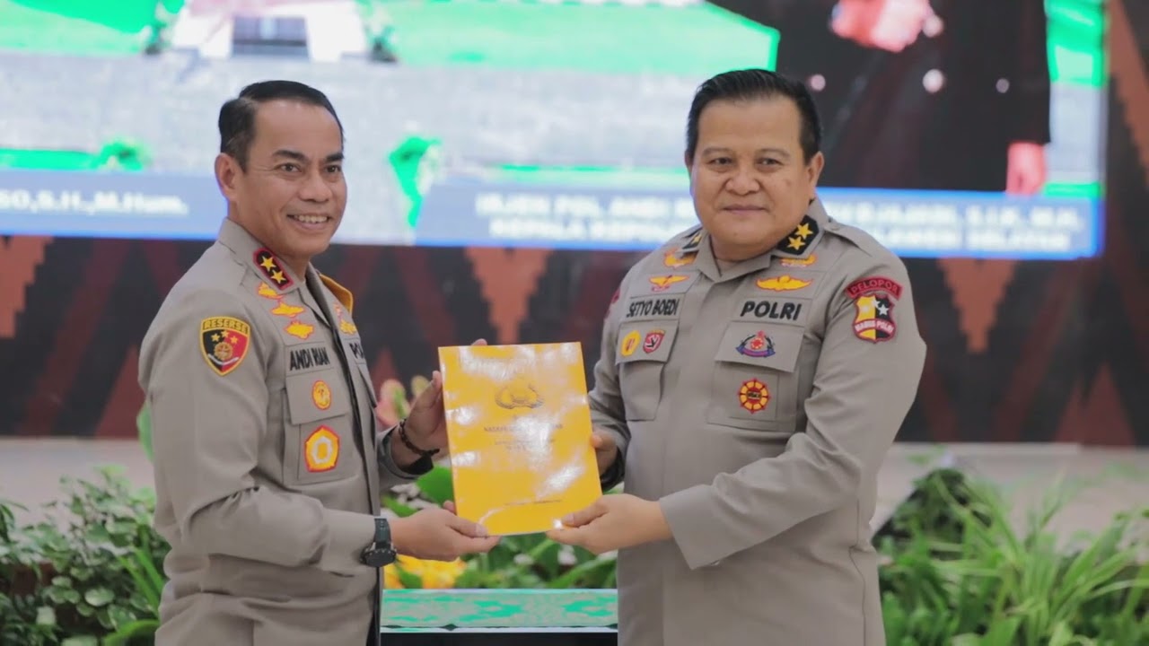Penyambutan Kapolda Sulsel Irjen Pol Andi Rian R Djajadi, S.I.K., M.H di Mako Polda Sulsel