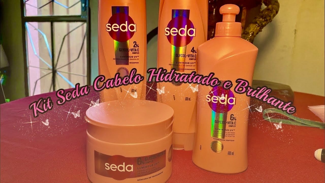 Resenha Completa: Kit Seda GLYCOL+VITAMINA C Luminous UV Cabelo Hidratado e Brilhante ✨💖