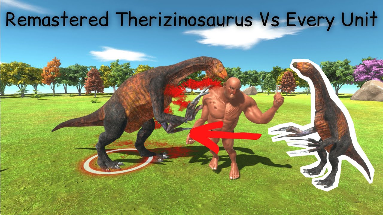 Remastered Therizinosaurus Vs Every Unit ARBS |Animal Revolt Battle Simulator [Who Is The Strongest]