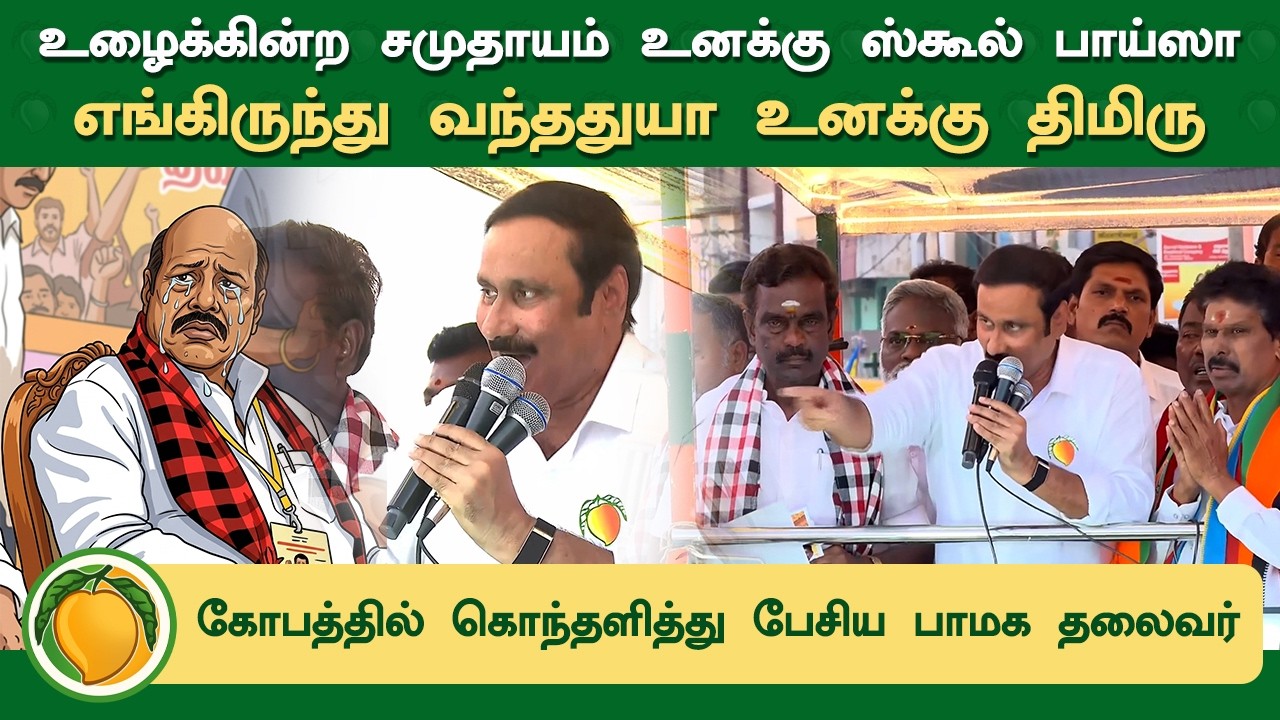 எங்கிருந்து வந்ததுயா உனக்கு திமிரு | Anbumani Ramadoss Campaign | Anbumani Ramadoss vs EV Velu