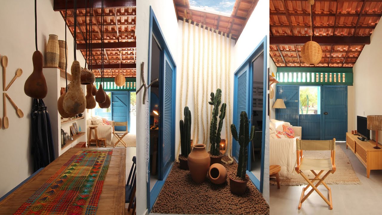 CASA PEQUENA E BONITA | Reforma com técnicas Regionais | Inspiração Regional Arquitetônica