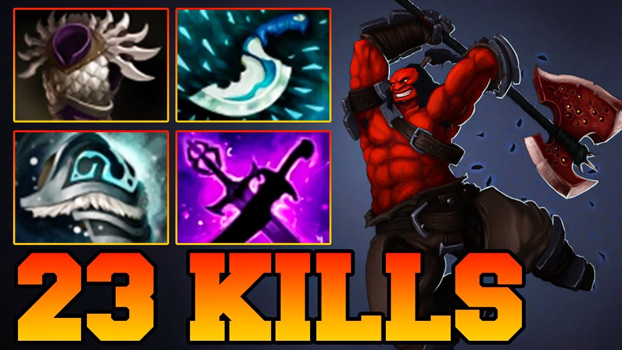 Rampage Axe Offlane !! Axe Dota 2 Safelane Carry 7.35 Pro Build Guide Gameplay