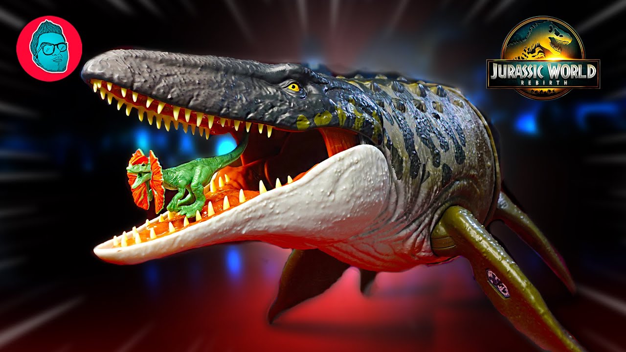 🟢 Review MOSASAURUS Bite 'N Blast 🐬 JURASSIC WORLD REBIRTH 🦖