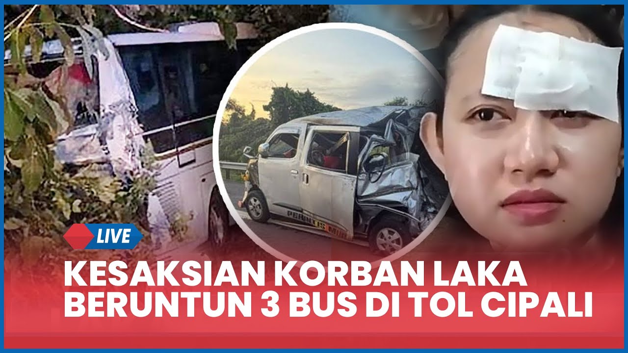 🔴 Kesaksian Korban Kecelakaan Beruntun 3 Bus di Tol Cipali KM 72, 5 Meninggal