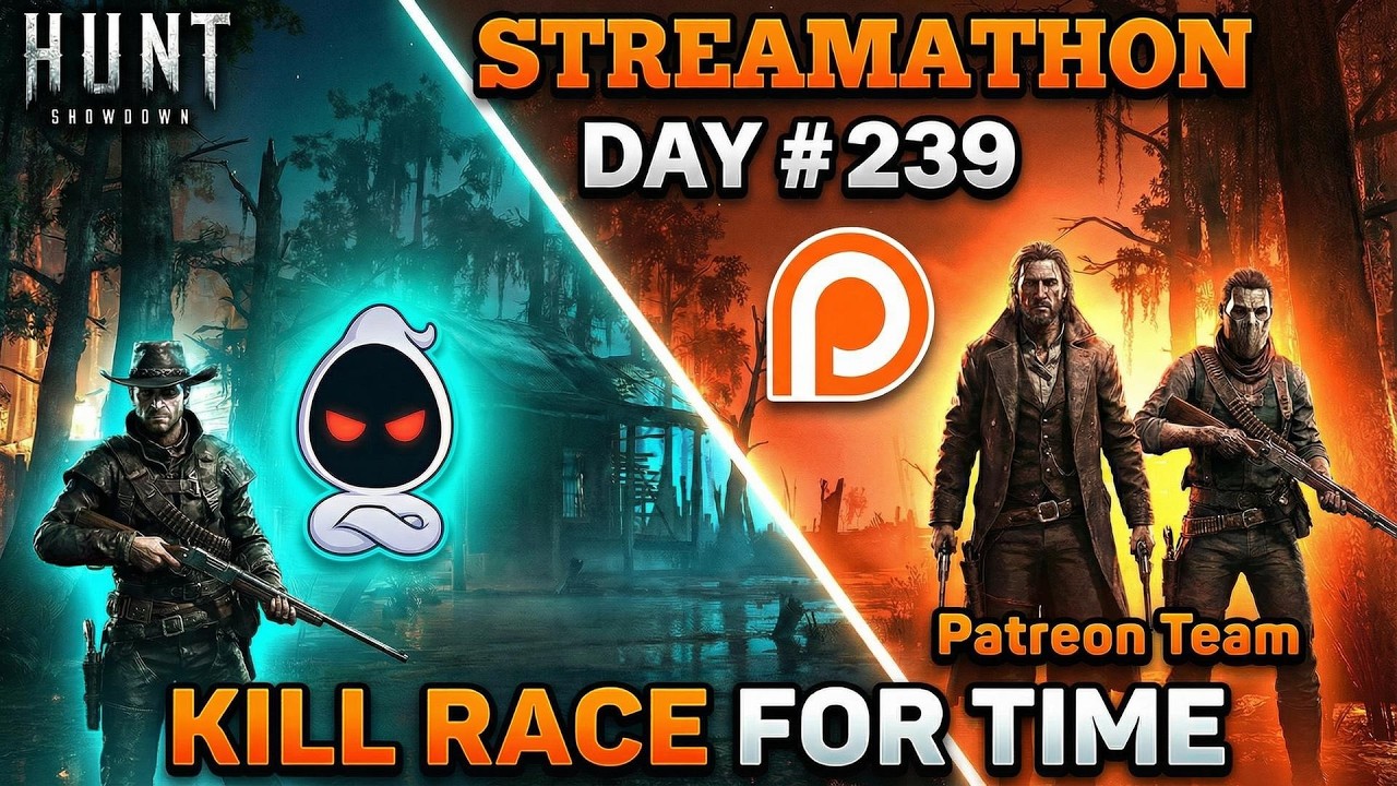HUNT SHOWDOWN BOUNTY HUNT 🔥 Patreons vs Ghost KILL RACE for TIME | Streamathon Day #239