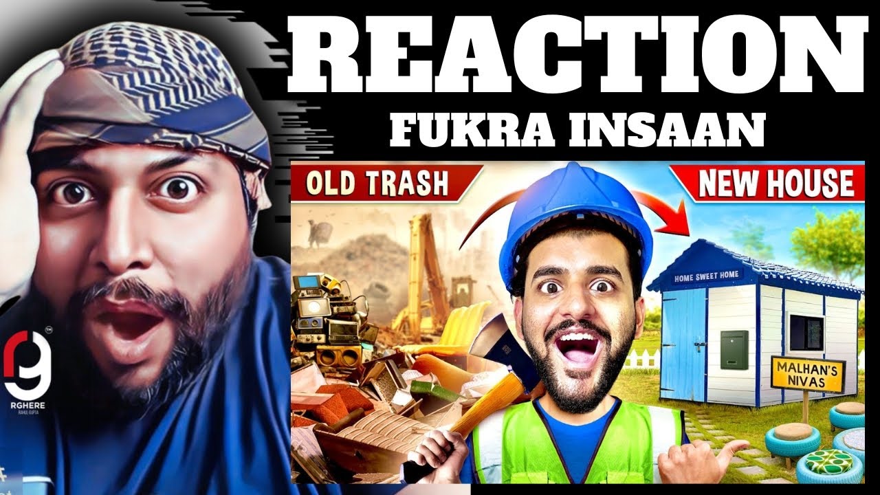 FUKRA INSAAN - I Built a New House from Trash 😱 | REACTION BY RG @GAMINGBYRG @CRICKETBYRG #reaction