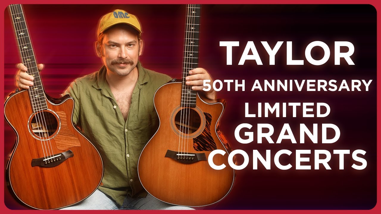 Finally, Grand Concert Sized Taylor 50th Anniversary Limited Edition Guitars!
