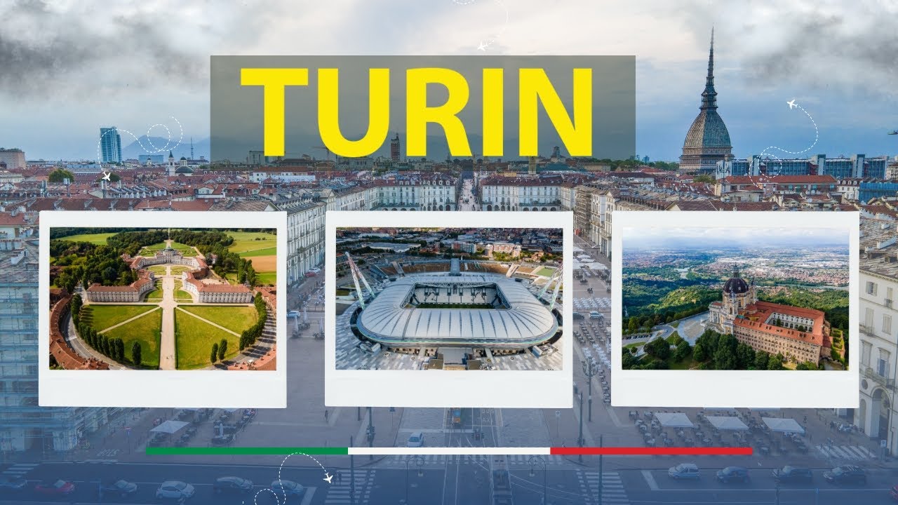 🇮🇹 Turin Italy. Turin from Above: Italy's Cinematic Aerial Views