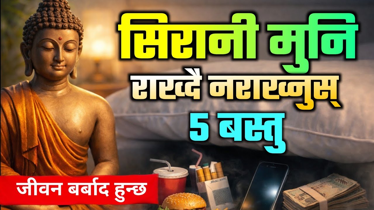 सिरानीमुनि राख्न नहुने वस्तुहरू ५ बस्तुहरु : गौतम बुद्ध ! 