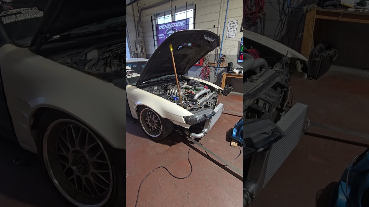 420whp rb25det s14 tomei arms mx8265 turbo on 91 octane. 