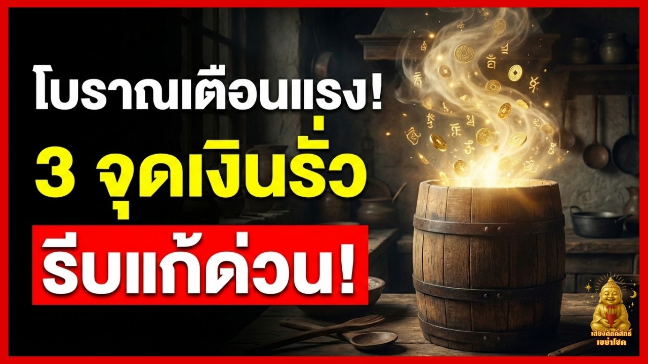 วิชามหาเศรษฐี! จัดห้องครัว 3 จุด หยุดอาการเงินรั่ว เปลี่ยนครัวเป็นท้องพระคลัง