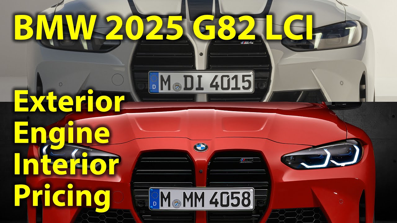 BMW 2025 M4 G82 LCI Revision Design & Pricing Changes