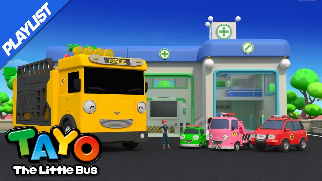 [Playlist] Colorful Rescue Team Songs Compilation | RESCUE TAYO | Tayo the Little Bus